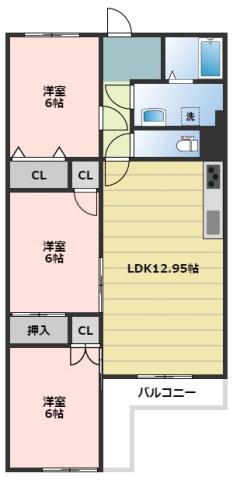 シャトーインTOKAI  間取り図