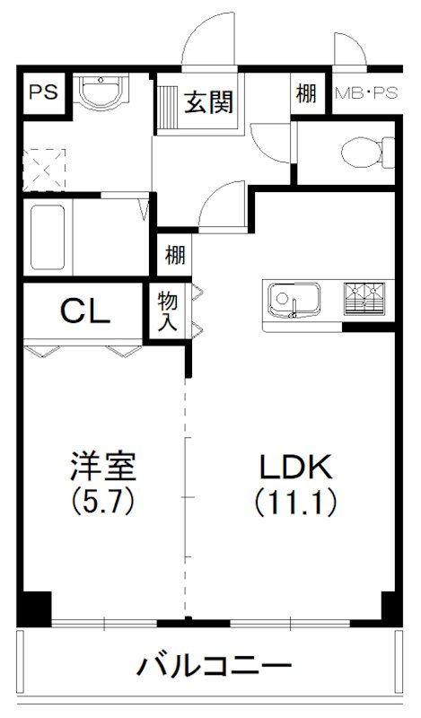 ロイヤルパーク浜松幸 303号室 間取り