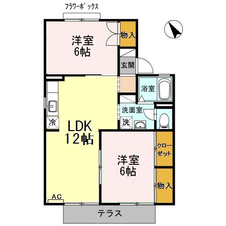 セジュール本田　Ｂ 間取り図