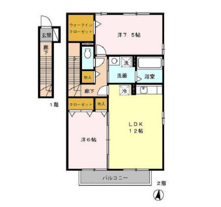 ロイヤルタウン染地台　Ａ 間取り図