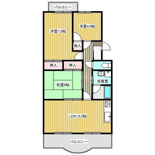 メルベーユ 間取り図