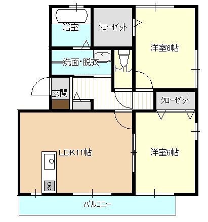 アヴェニールK２ 間取り図