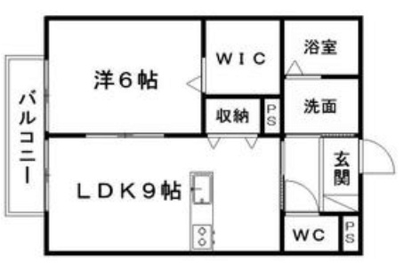 クレアール 101号室 間取り