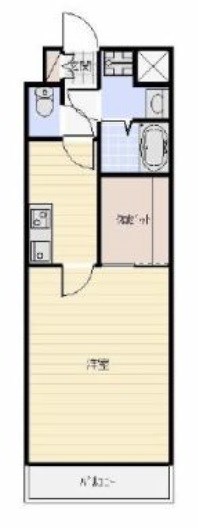 コートリー 101号室 間取り