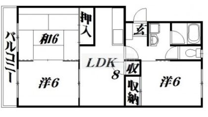 サンセゾン豊隆 間取り図