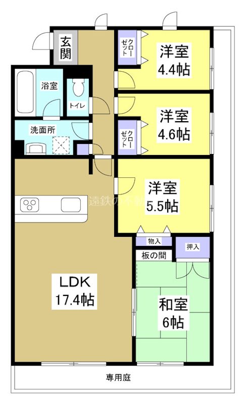 アズ・パセーヌ佐鳴湖壱番館 間取り図