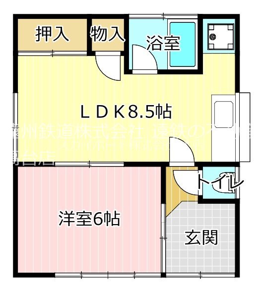 泉2丁目貸家 間取り図