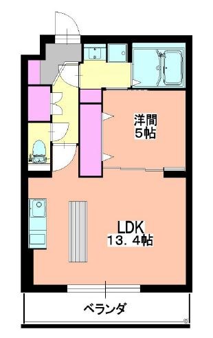 VRD若林 302号室 間取り