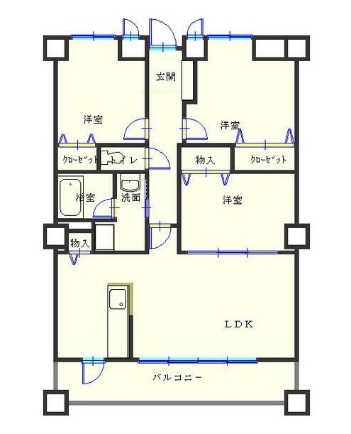 ラフィーネ掛川ｃⅢ 間取り