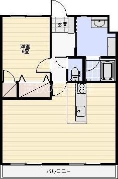 スウィートティファニー 306号室 間取り
