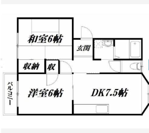 ヒルズ幸 106号室 間取り