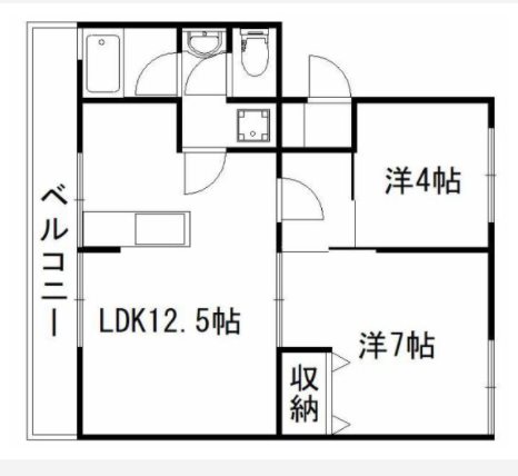 千歩マンション 105号室 間取り