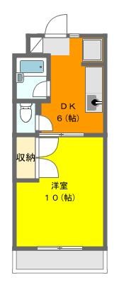 ハイライズ細島Ⅱ 406号室 間取り