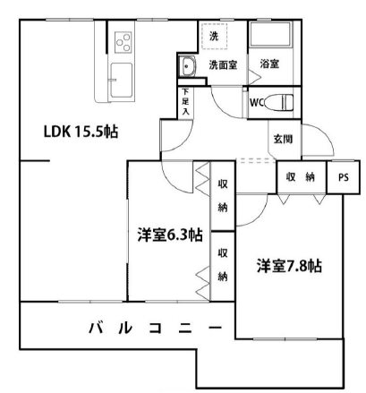 佐鳴台ハイツ 間取り図