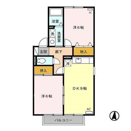 アヴァンセ　Ａ 201号室 間取り