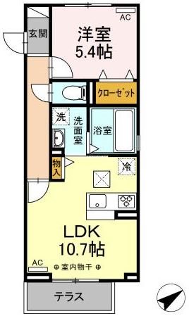 シャンブル 間取り