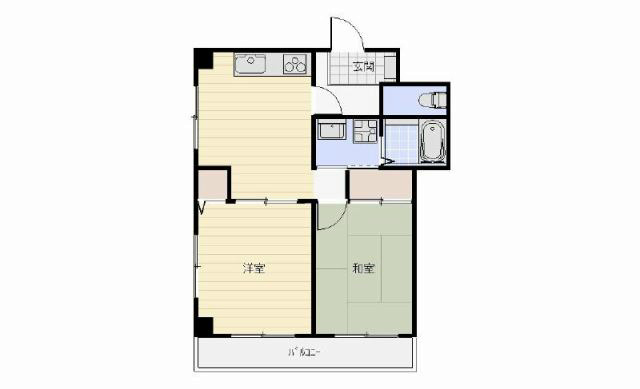 サニーリバーサイド 305号室 間取り