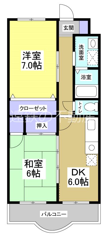 エストメンツ中泉 203号室 間取り