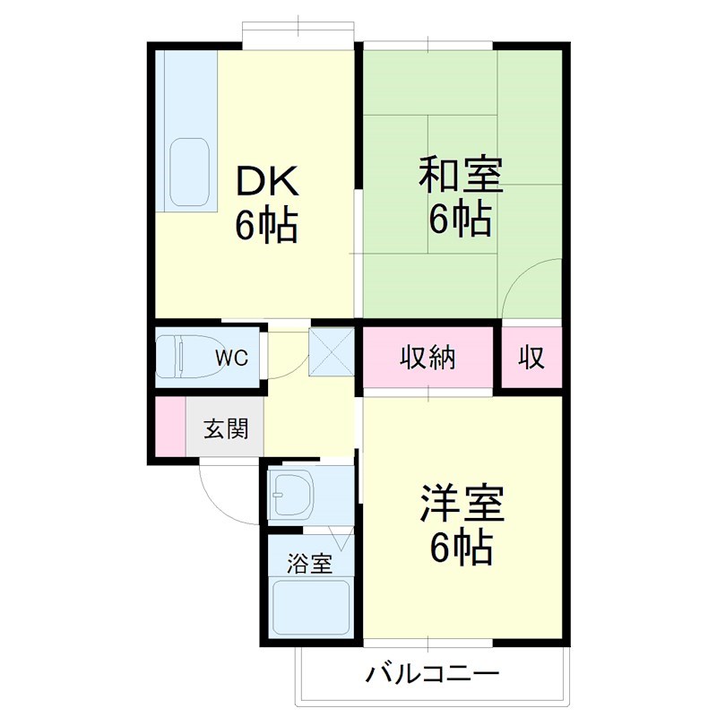 サンハイツ明日香１ 間取り図