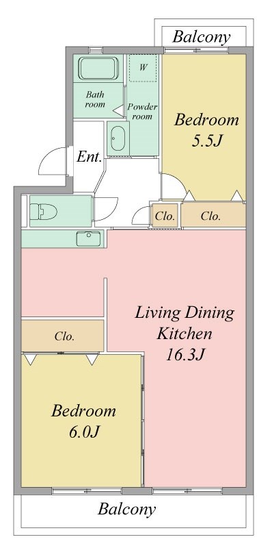 ボヌール 間取り図