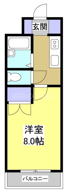 エスポワール二俣 間取り図