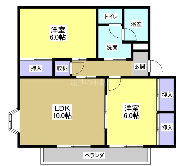 フォレストⅡ 102号室 間取り