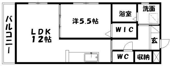 メニュエットⅠ 間取り図