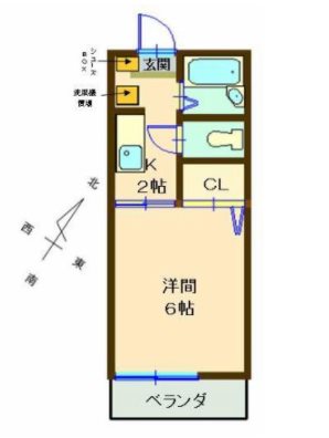 クレセール方丈A　 間取り図