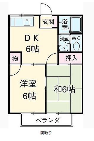 エレガンスコーポ 間取り図