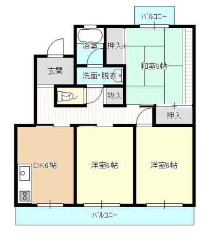 パレス富塚 間取り図