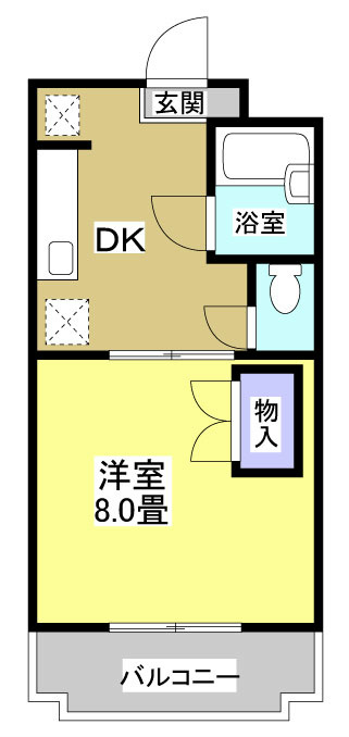 マンションロジュマンⅠ 間取り図