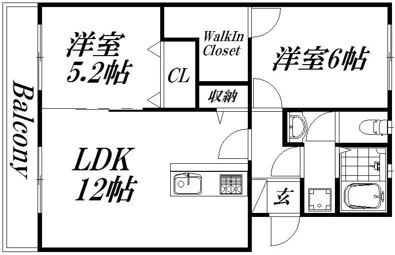 サクセスマンションヨシカワⅡ 間取り図