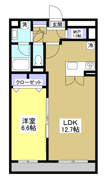 プレシア 306号室 間取り