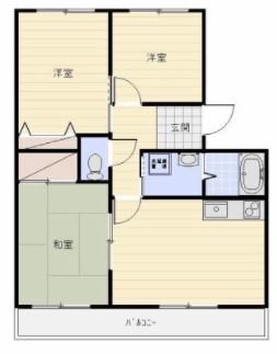 サンライズ弥栄Ⅲ 302号室 間取り