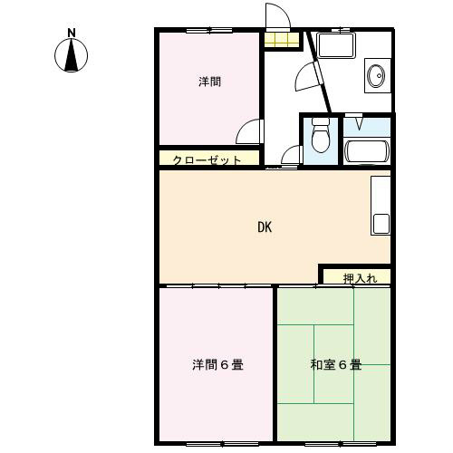 南ハイム 104号室 間取り