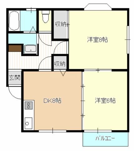 WITH(ウィズ) 201号室 間取り