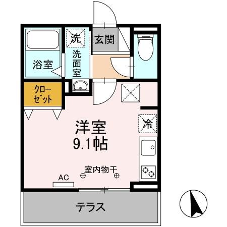 D-Hills城北 102号室 間取り