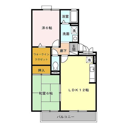 エスパシオ 202号室 間取り