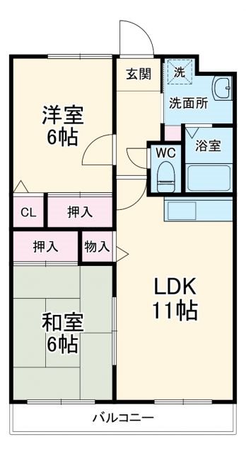 ボヌール小杉 302号室 間取り