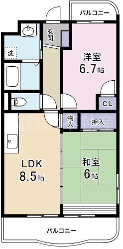 マンションＬＵＣＫ 間取り図