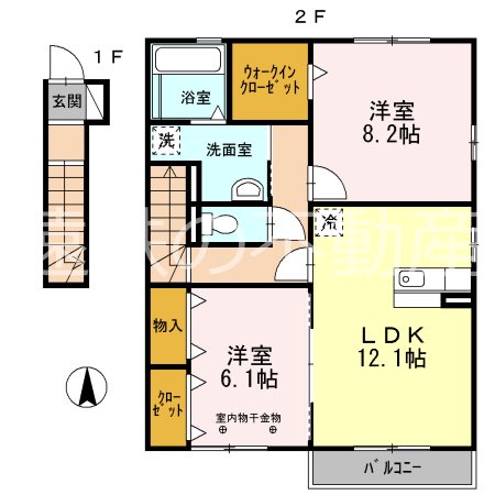 風の丘 間取り図