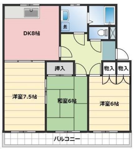ニューシティ上西 間取り図