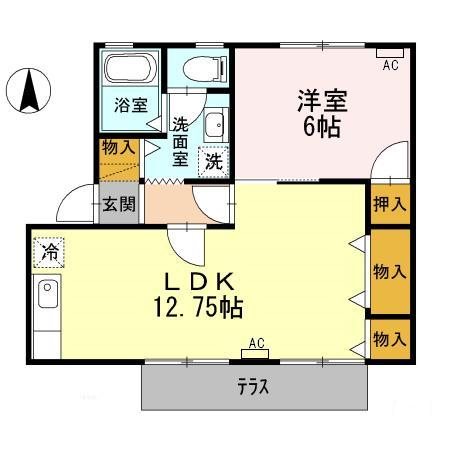 ハイカムール半田　B 間取り図