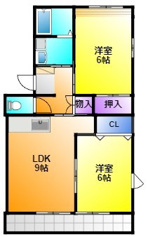 メゾンブルームC 202号室 間取り