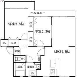 佐鳴台ハイツ 間取り図