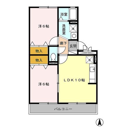 サンセール 間取り図