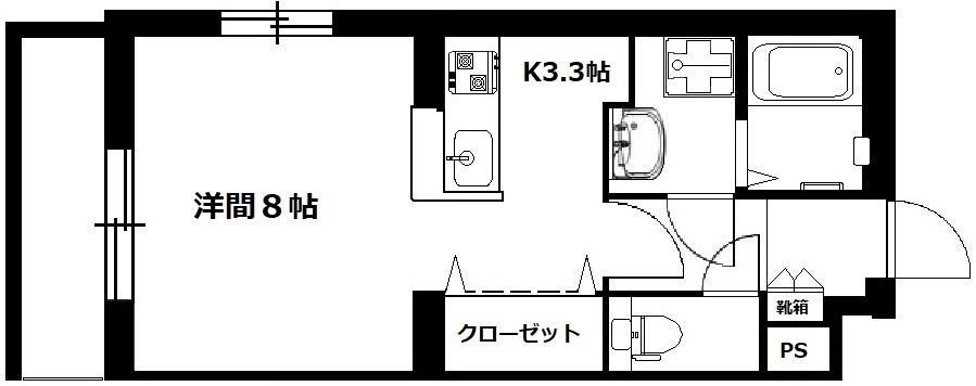 アステート 101号室 間取り