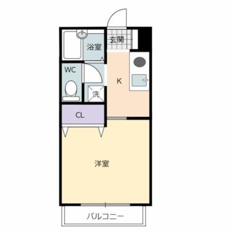 ルーム緑ノ丘 間取り図