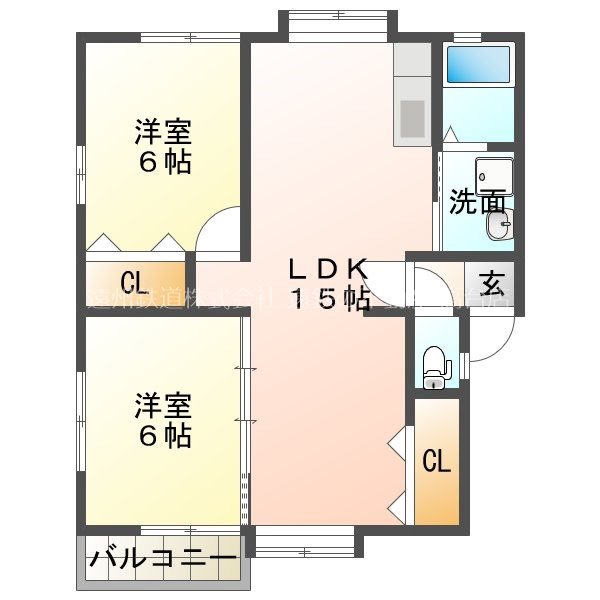 メゾントーマスⅠ 202号室 間取り