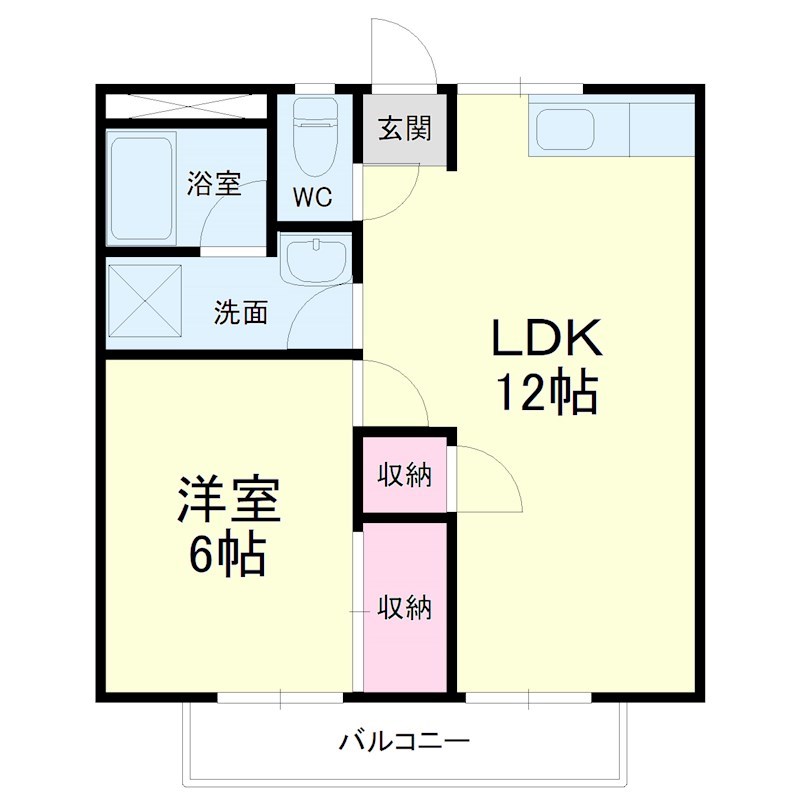 クレセント宇布見 間取り図